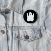 Cute Ginger Ghost Ronde Button 5,7 Cm (In situ)
