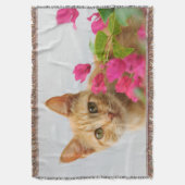 Cute Ginger Kitten die je kijkt Deken (Voorkant Verticaal)