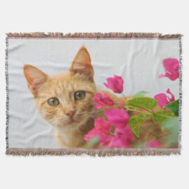 Cute Ginger Kitten die je kijkt Deken