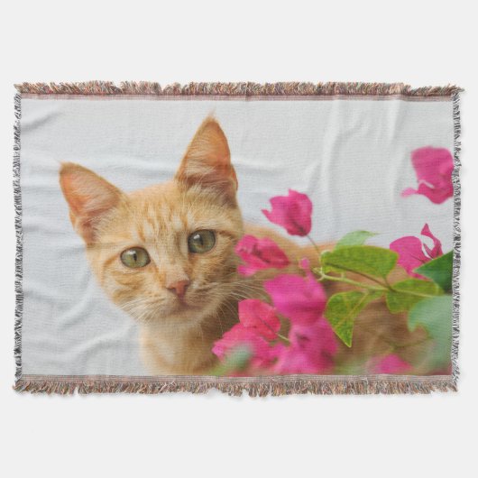 Cute Ginger Kitten die je kijkt Deken (Voorkant)