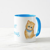 Cute ginger kitten gepersonaliseerde mug mok (Voorkant rechts)