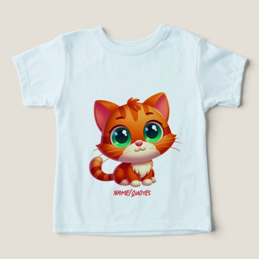 Cute Ginger Tabby Kitten Cartoon (Design voorkant)