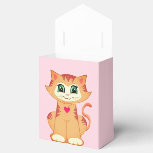 Cute Ginger Tabby Kitty Cat Hartelijk dank Bedankdoosjes (Geopend)