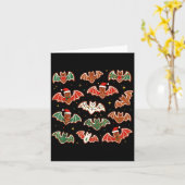 Cute Gingerbread Bats Soky Christmas Cookie Merry  Kaart (Gele Bloem)