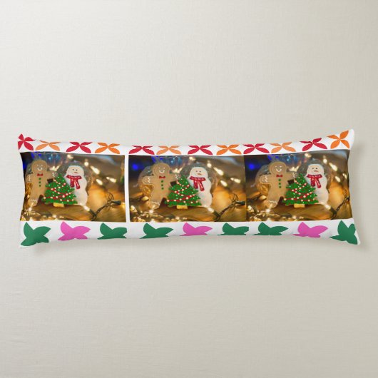 Cute Gingerbread Christmas Body Pillow Lichaamskussen (Achterkant)