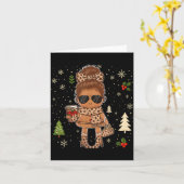 Cute Gingerbread Christmas Snow Xmas For Men Women Kaart (Gele Bloem)