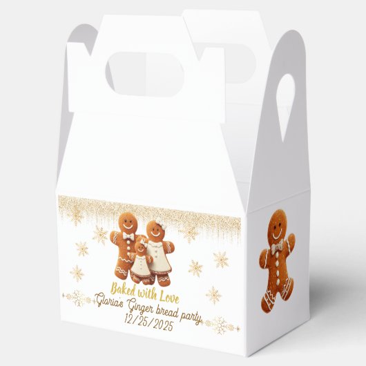 Cute Gingerbread Cookie Decorating Party Bedankdoosjes (Geopend)