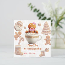 Cute Gingerbread Cookie kids party