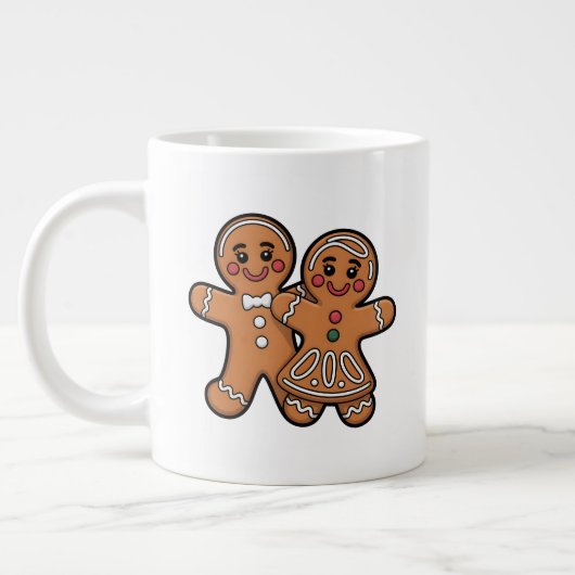 Cute Gingerbread Friends Grote Koffiekop (Links)