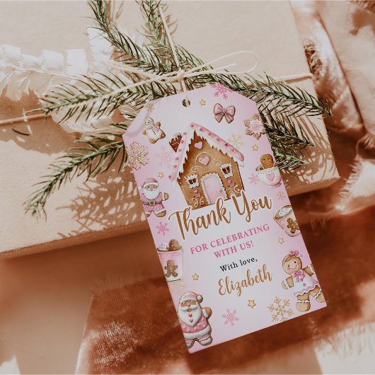 Cute Gingerbread House Girl Birthday Party Cadeaulabel