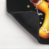 Cute Gingerbread Leopard Coquette Christmas Wine X Muismat (Hoek)