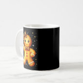 Cute Gingerbread Leopard Coquette Christmas Xmas G Koffiemok (Voorkant links)