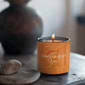 Cute Gingerbread Man Christmas Candle Label