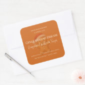 Cute Gingerbread Man Christmas Candle Label (Envelop)