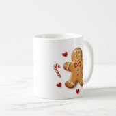 Cute Gingerbread Man Christmas Mug Koffiemok (Voorkant rechts)