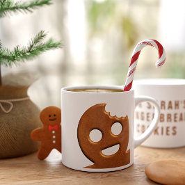 Cute Gingerbread Man Cookie Christmas Holiday Espresso Kop