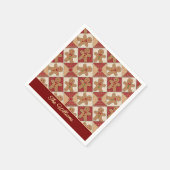 Cute Gingerbread Man Patchwork Pattern Style Servet (Hoek)