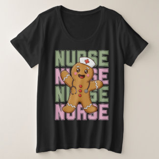 Cute Gingerbread Nurse Christmas Shirt