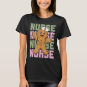 Cute Gingerbread Nurse Christmas Shirt (Voorkant)
