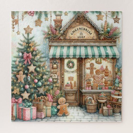 CUTE GINGERBREAD SHOP LEGPUZZEL (Verticaal)