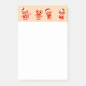Cute Gingerbreads Post-it® Notes (Voorkant)