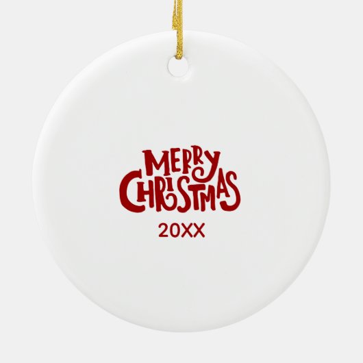 Cute Gingerbrood Cookie Kerstfeest Jaar Keramisch Ornament (Achterkant)