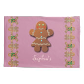 Cute Gingerbrood Cookie Kussensloop (Achterkant)
