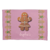 Cute Gingerbrood Cookie Kussensloop (Voorkant)