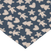 Cute Gingerbrood Cookies-kerstkeukenloper Korte Tafelloper (Hoek)