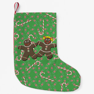 Cute GingerBrood Couple-kerstsnoepjes Kleine Kerstsok