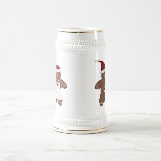 Cute Gingerbrood Couple Stein Bierpul (Center)