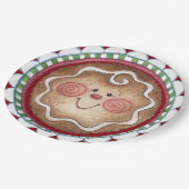 Cute Gingerbrood Face Paper Bord (Gekanteld)