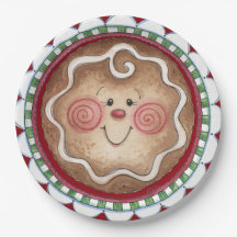 Cute Gingerbrood Face Paper Bord