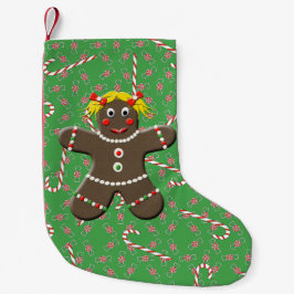 Cute Gingerbrood Girl Woman kerstsnoepjes Kleine Kerstsok