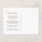 Cute Gingerbrood House Holiday Moving Aankondigingskaart (Achterkant)