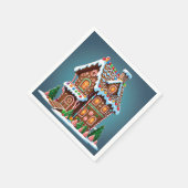 Cute Gingerbrood House Servet (Hoek)