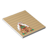 Cute Gingerbrood Kitchen Grocery List Notitieblok (Schuin)