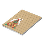 Cute Gingerbrood Kitchen Grocery List Notitieblok (Linkerzijde)