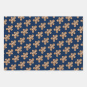 Cute gingerbrood, koekje aangepast kerstfeest inpakpapier vel (Voorkant 2)