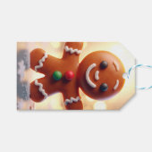 Cute gingerbrood koekje cadeaulabel (Voorkant (Horizontaal))