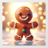Cute gingerbrood koekje raamsticker (Vel)