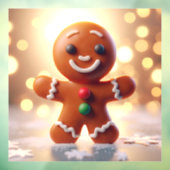 Cute gingerbrood koekje raamsticker (Vel 3)