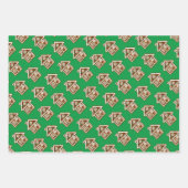 Cute gingerbrood kookies op maat van Kerstmis Inpakpapier Vel (Voorkant 3)