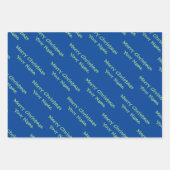 Cute gingerbrood kookies op maat van Kerstmis Inpakpapier Vel (Voorkant 2)