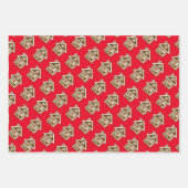 Cute gingerbrood kookies op maat van Kerstmis Inpakpapier Vel (Voorkant)