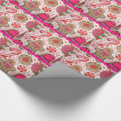 Cute Gingerbrood Man Cadeaupapier (Hoek)