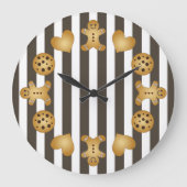Cute Gingerbrood Man Cookie Grote Klok (Voorkant)