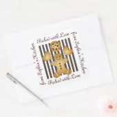 Cute Gingerbrood Man Cookie Homemade Labels (Envelop)