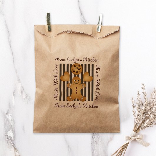 Cute Gingerbrood Man Cookie Homemade Treat Bedankzakje