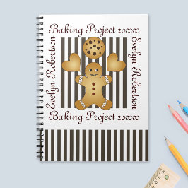 Cute Gingerbrood Man Cookie Notitieboek